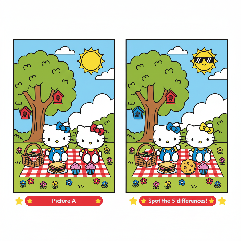 Spot the Difference: Hello Kitty Edition